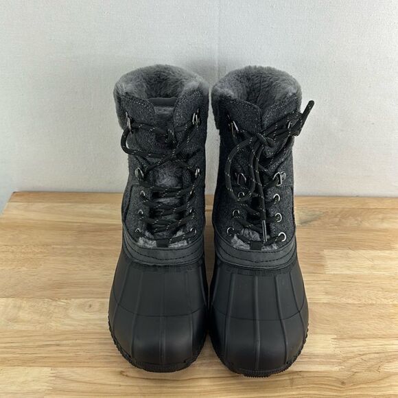 Tommy Hilfiger Rainah Duck Booties- Gray Multi- Size 7 M (Medium)- NIB - Picture 2 of 8